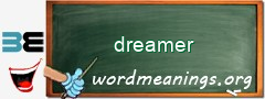 WordMeaning blackboard for dreamer